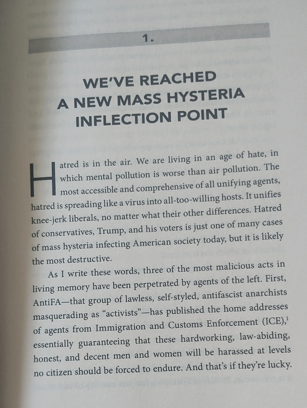 FALL READING: STOP MASS HYSTERIA